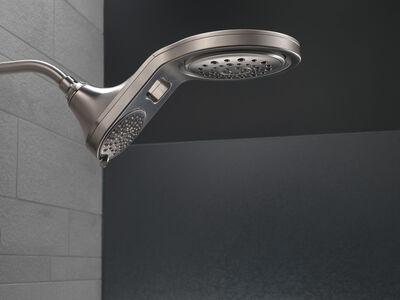 HydroRain 5-Setting Two-In-One Shower Head 58580-SS-PK